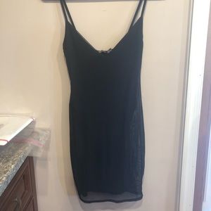 Black Sheer Mini Dress